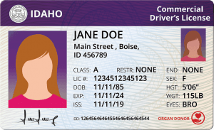 Idaho Commercial Driver's License