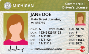 Michigan Commercial Driver's License