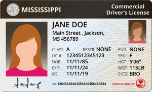 Mississippi Commercial Driver's License