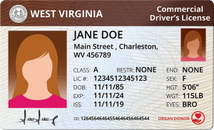 West Virginia Commercial Driver's License