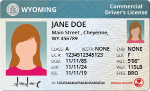 Wyoming Commercial Driver's License
