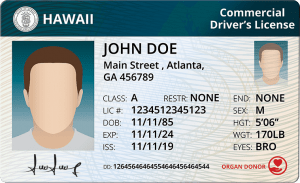 Hawaii Commercial Driver's License